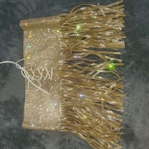 Gold Rhinestone Skirt